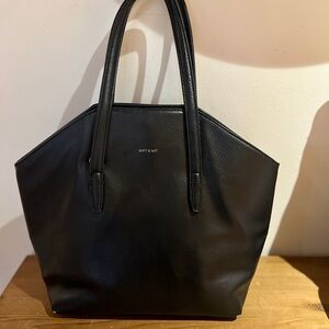 Matt & Nat Sleek Black Tote Bag